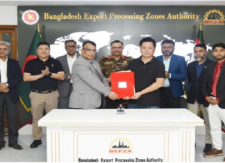 মোংলা ইপিজেডে ১ কোটি ৯৫ লাখ মার্কিন ডলার বিনিয়োগ করবে চীনা কোম্পানি মার্কিন ডলার বিনিয়োগে