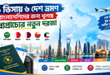 বাংলাদেশিদের জন্য খুলছে মধ্যপ্রাচ্যের নতুন দরজা ; ১ ভিসায় ৬ দেশ ভ্রমণ ১ ভিসায় ৬ দেশ ভ্রমণ