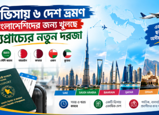 বাংলাদেশিদের জন্য খুলছে মধ্যপ্রাচ্যের নতুন দরজা ; ১ ভিসায় ৬ দেশ ভ্রমণ ১ ভিসায় ৬ দেশ ভ্রমণ
