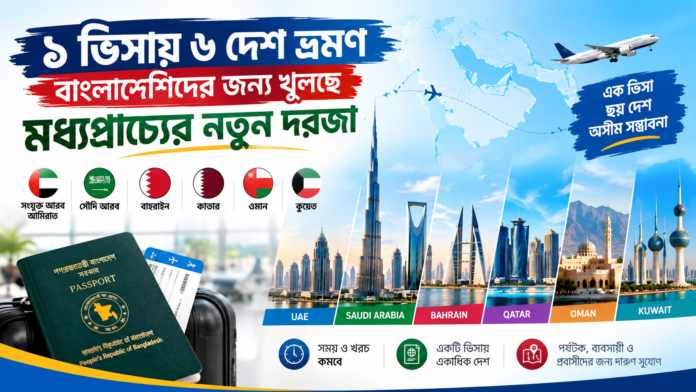 ১ ভিসায় ৬ দেশ ভ্রমণ